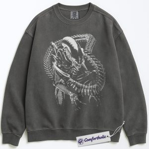 Xenomorph Sweatshirt, Alien vs Predator Sweatshirt, Movie Graphic Pullover, Comfort Colors Sweatshirt