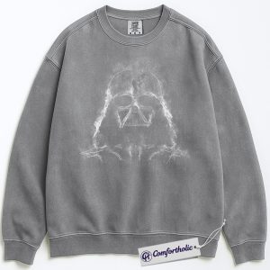 Alternative view of Darth Vader Sweatshirt, Star Wars Sweatshirt, Movie Graphic Pullover, Comfort Colors Sweatshirt